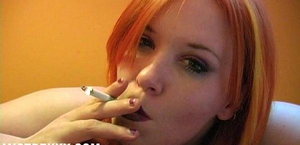  Smoking Mistress Handjob Tease